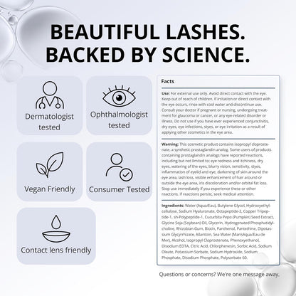 rapidLASH Eyelash Serum with HEXATEIN 1 Complex– Serum Conditioning & Hydrating – Longer-Looking, Fuller – 3 mL